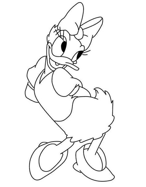 Daisy And Donald Duck Printable Art Coloring Page