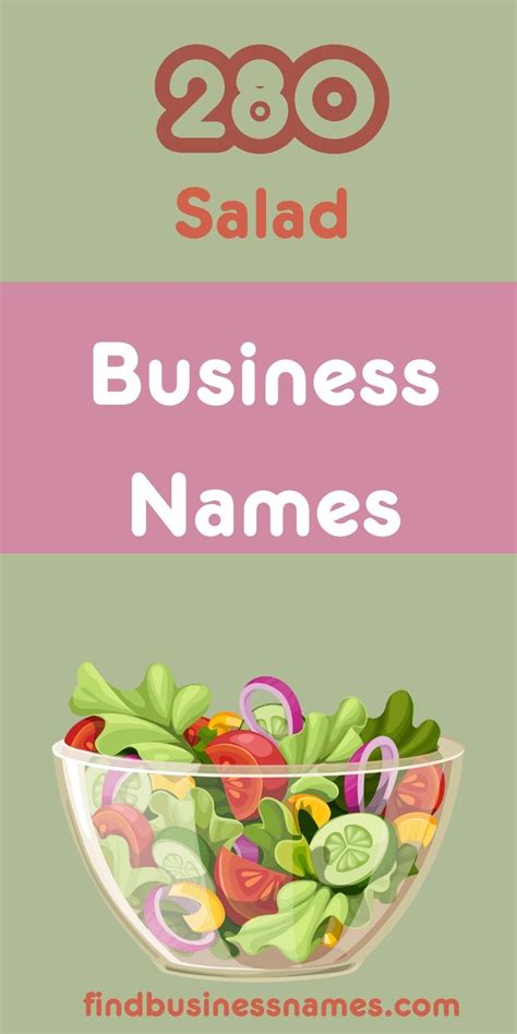 280 Funny Salad Business Names Salad Names Funny Salad Business Names