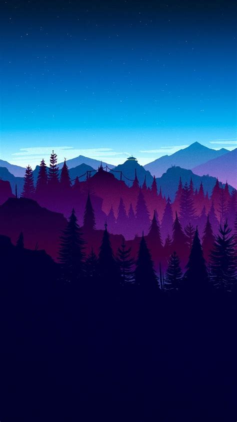 Pin By Ivan Bake On Firewatch Artistic Wallpaper Landscape Wallpaper