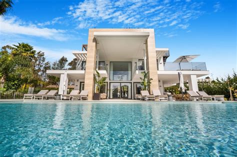 Stunning Large Contemporary Style Villa On In Marbella Golden Mile