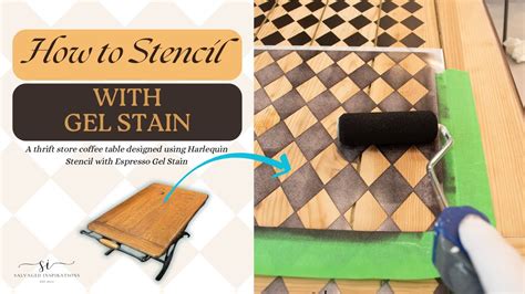 How To Stencil With Gel Stain YouTube