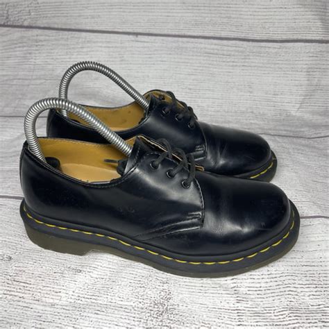 Dr Martens Womens Us Oxfords Eye Black Smooth Leather Shoes Ebay