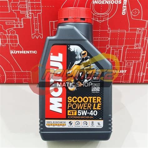 Jual Oli Motor Motul Scooter Power LE 5W 40 1L Full Synthetic NMAX XMAX