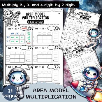 Area Model Multiplication Worksheets And Digit By Digit