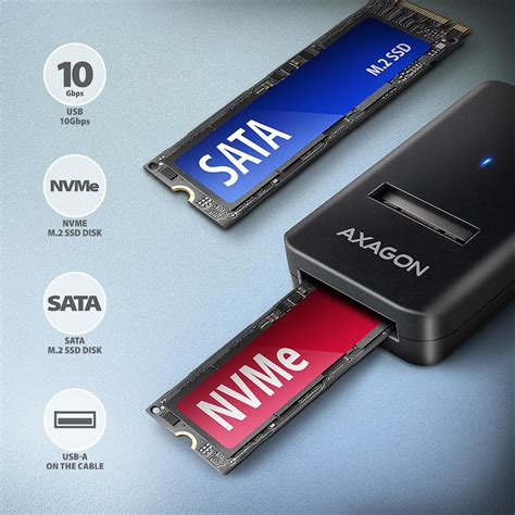 Adm Am Usb A Gbps M Nvme Sata Ssd Adapt R Axagon