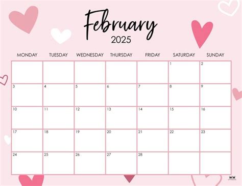 Find A Calendar Perfect For The Month Of Love By Choosing From