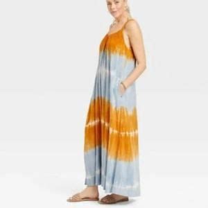 Knox Rose Dresses Knox Rose Brand Womens Large Tie Dye Tank V Neck