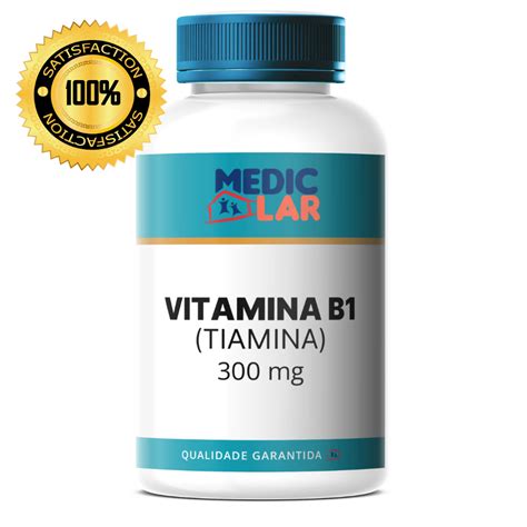 Vitamina B1 300mg Tiamina 60 ou 120 cápsulas Shopee Brasil