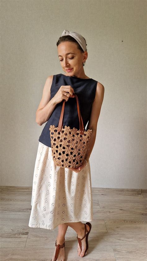 Straw Women Handbag - Etsy | Women handbags, Easy scarf knitting ...