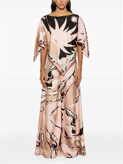 Pucci Orchidee Print Pants Neutrals Farfetch