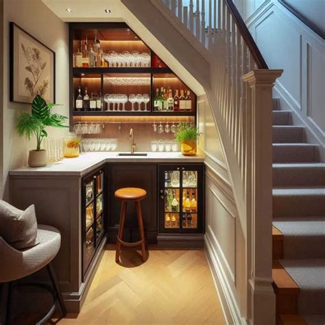 27 Ingenious Under Stairs Storage Ideas HomeDecorFull Bar Under