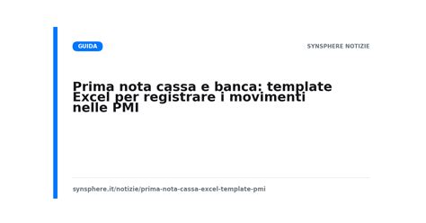 prima nota cassa  banca template excel gratuito synsphere