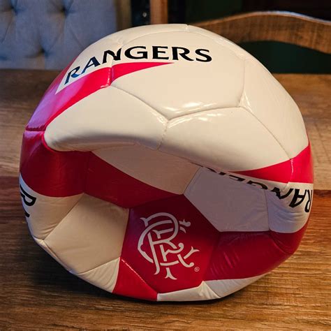 New Castore Soccer Ball Rangers Football Club Size Red White