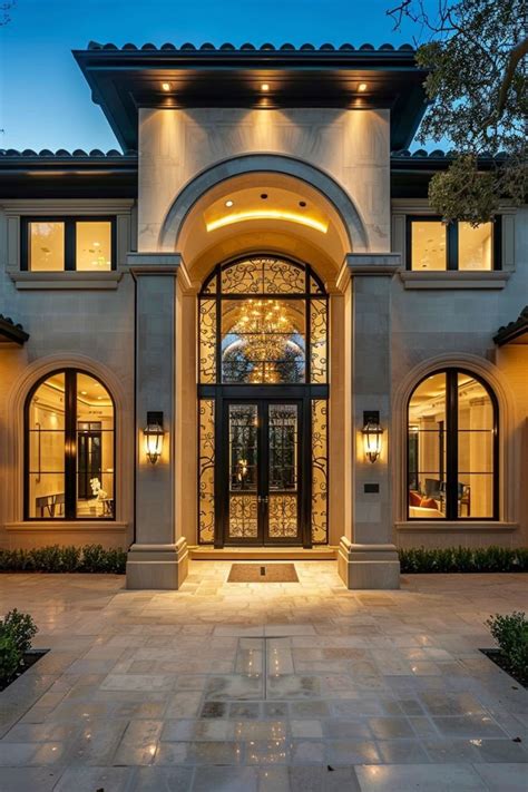 Mediterranean Mansion Grand Arch Entrance Discover These Amazing