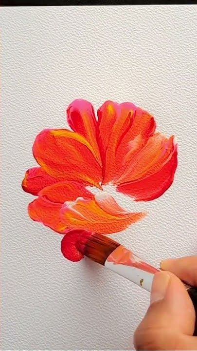 Pintura Acr Lica De Flores Pinturaacrilica Art Artshorts