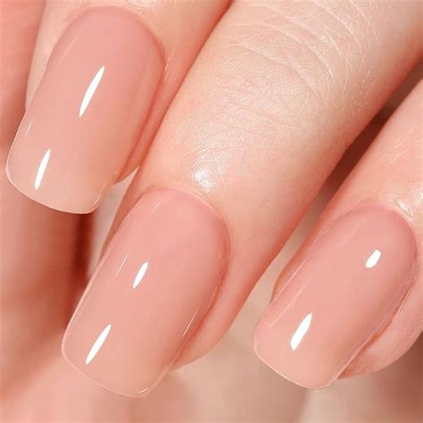 AILLSA Nude Gel Polish Light Natural Jelly Gel Nail Polish Sheer