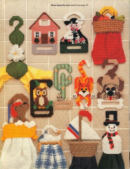 Towel Toppers Annie S Attic Plastic Canvas Pattern Leaflet EBay