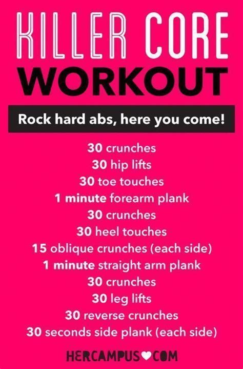 Sculpt Your Abs With This Killer Core Workout Cardio Workout Hiit