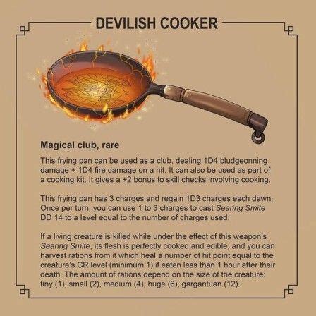 The Devilish Cooker Is On Fire With Flames