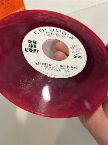 Red Wax Promo 45 Rpm W Picture Sleeve Chad And Jeremy Columbia Before