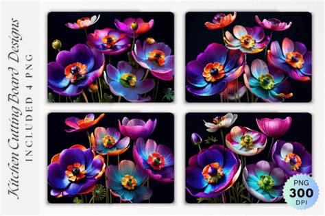 Anemones Cutting Board Design Graphic By Regulrcrative Creative Fabrica