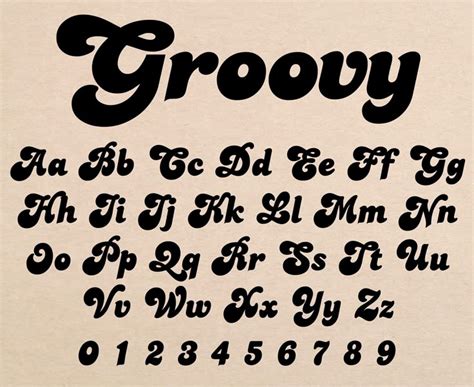 Groovy Font Groovy Retro Font Groovy Script Font Groovy S Font Groovy