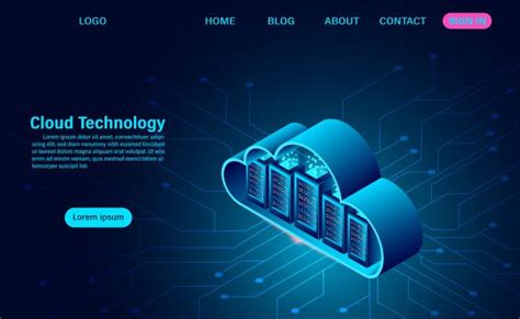 Premium Vector Online Computing Technology Web Template Web