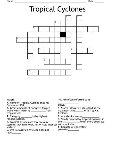 Tropical Cyclone Puzzles WordMint