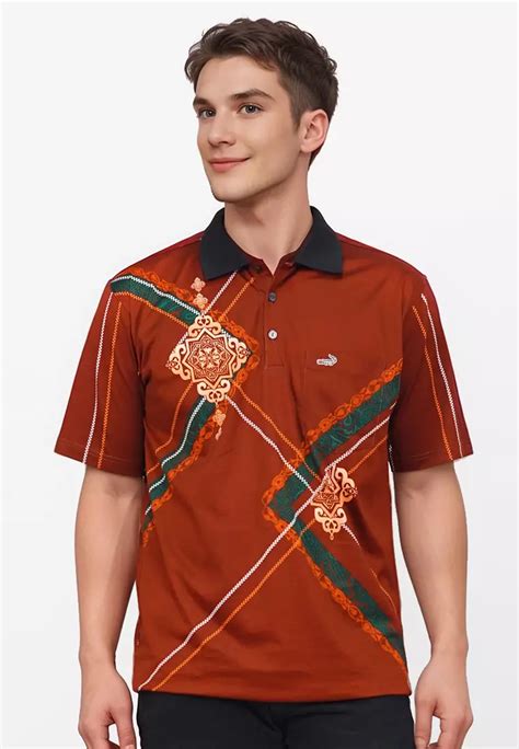 Jual Crocodile Crocodile Diamond Orange Kaos Kerah Pria Men Polo