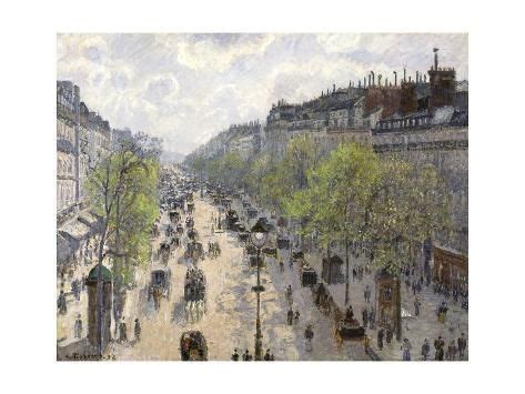 Boulevard Montmartre Spring 1897 Giclee Print Camille Pissarro