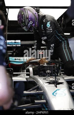 Lewis Hamilton On Track During A Shakedown Of Scuderia Ferrari SF 25