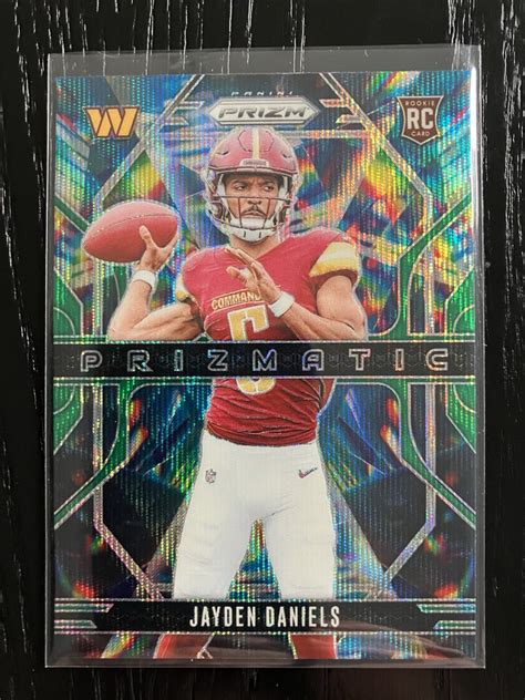 Panini Prizm Jayden Daniels Green Wave Prizmatic Rookie Rc