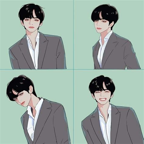 Pin By Di On Bts Fanart Taehyung Fanart Bts Drawings Fan Art