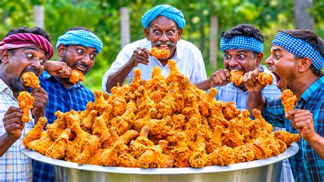 Crispy fried chicken on a grand scale with 500 legs