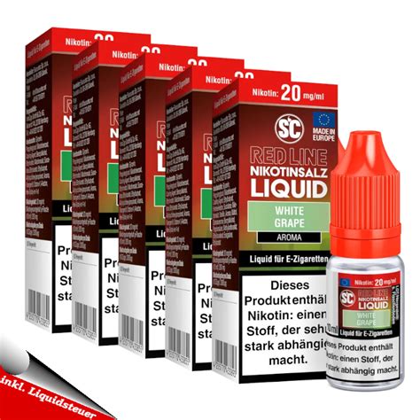 X Ml Sc Red Line Nikotinsalz Liquid Probierbox E Liquid Aroma