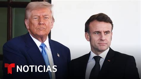 Macron Le Recuerda A Trump El Peligro De Negociar Con Putin Sobre