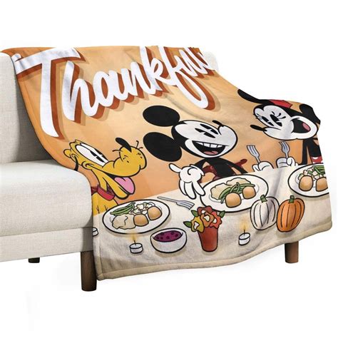 Cartoon Cute Mickey Mouse Soft Throw Blankets Lightweight Flannel