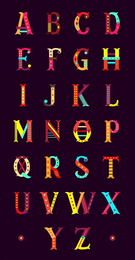 Circo Typography Alphabet Lettering Fonts