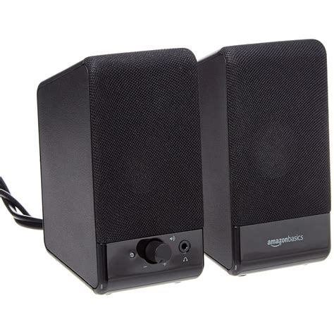 Amazon Basics USB Powered Computer Speakers For Desktop Or Laptop PC