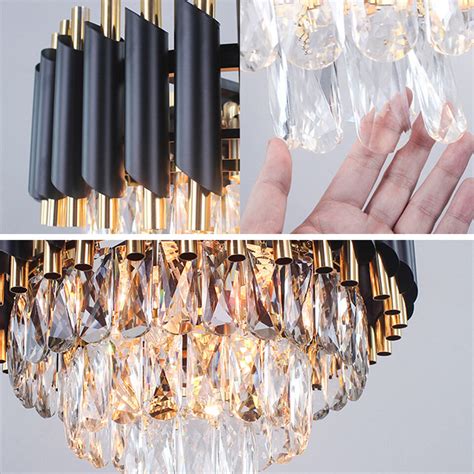 Modern Chandelier Luxury Crystal LED Ceiling Light Fixture Pendant Lamp