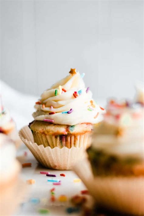 Funfetti Cupcakes Easy Homemade Recipe Blue Bowl