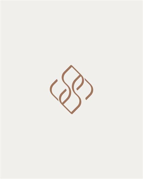 seamless clean abstract sophisticated line art beauty salon branding ...
