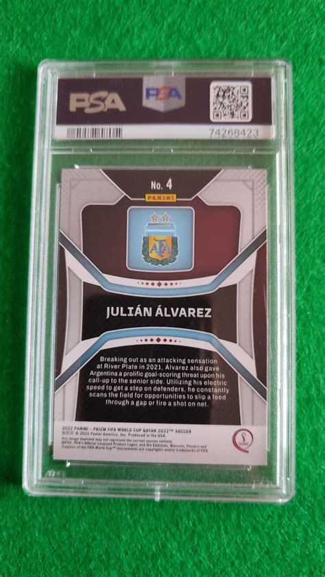 Julian Alvarez Panini Prizm Fifa World Cup Qatar Argentina Singole