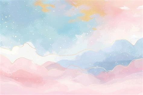 Pastel Sky Backgrounds Outdoors Nature Premium Photo Illustration