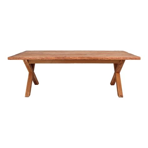 Table En Bois De Pin Recycl Massif Avec Un Style Vintage Et Pieds En