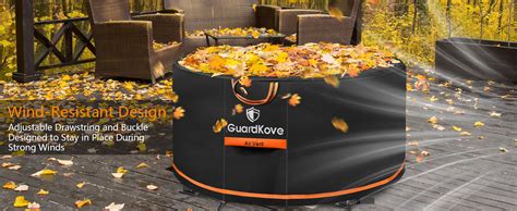 Amazon Fire Pit Cover Round 2025 Upgraded 1000D Heavy Duty