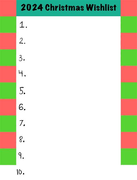 Christmas Wishlist Template Notability Gallery