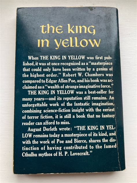 The King In Yellow By Robert W Chambers Ace Books Ebay