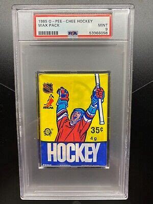 1985 OPC Hockey Wax Pack PSA 9 Mint NHL O Pee Chee EBay