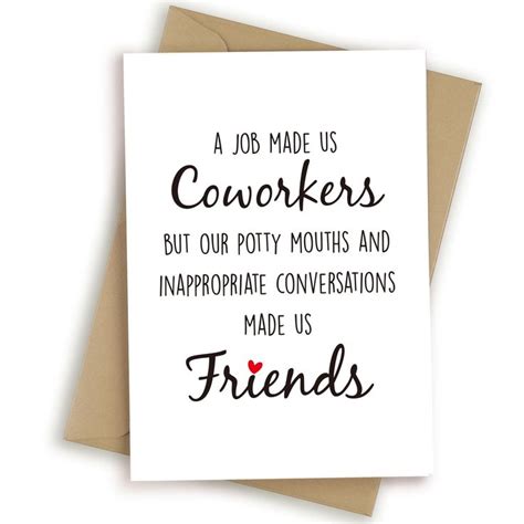 Healsla Funny Birthday Card For Coworker Colleague Friend Humor New